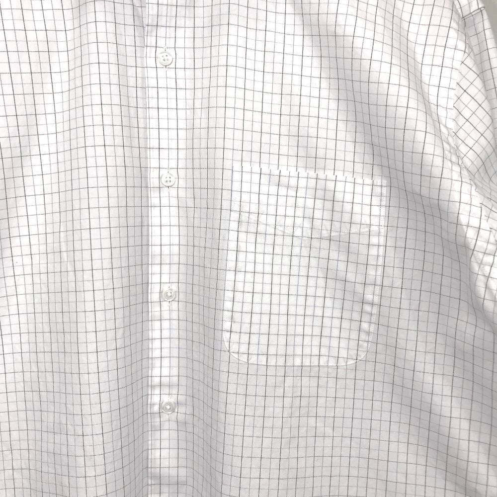 Nordstrom Rack Grid White Button Up Trim Fit - image 3